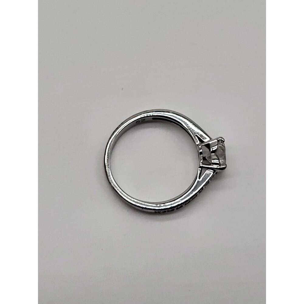 Swarovski Heart Shaped Crystal Ring With Silver-Tone Band - Picture 6 of 15